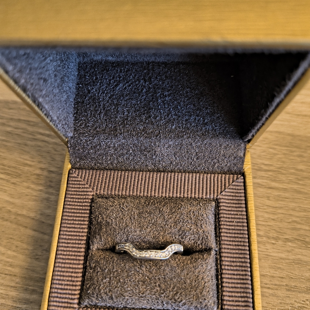 White gold and accent Diamonds wedding band